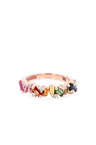 Multi-color Fireworks Eternity Band